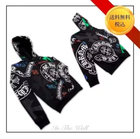 CHROME HEARTS  |Unisex Street Style Logo Hoodies