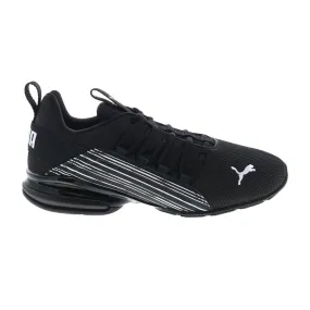 Puma Axelion Linear Lines 37804201 Mens Black Canvas Athletic Running Shoes